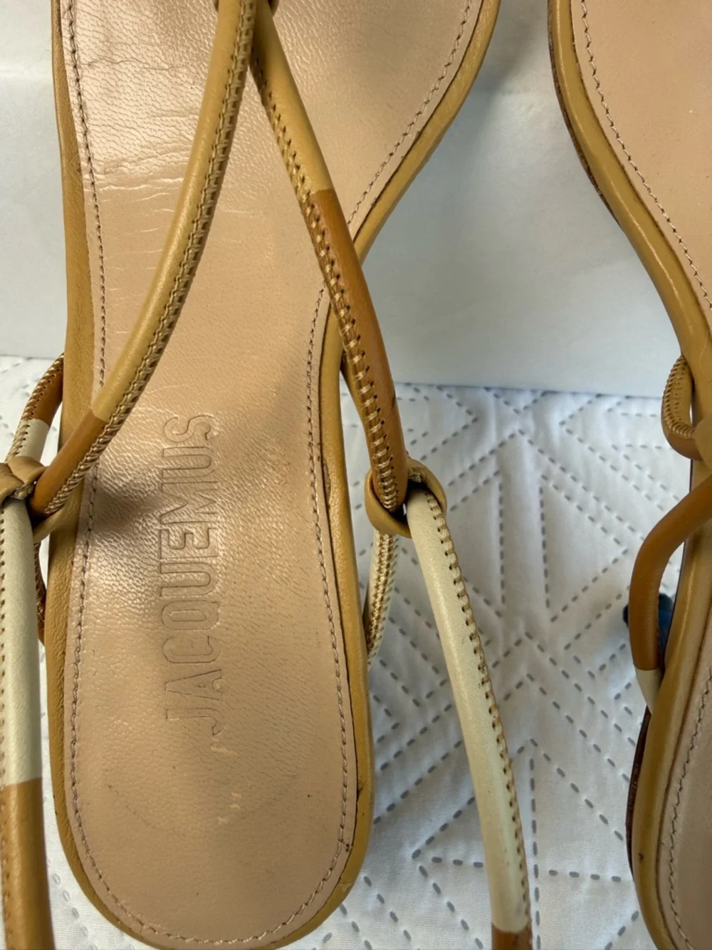 Jacquemus Les Sandales Olbia Leather Slingback Sandals Size 40 - Picture 7 of 16